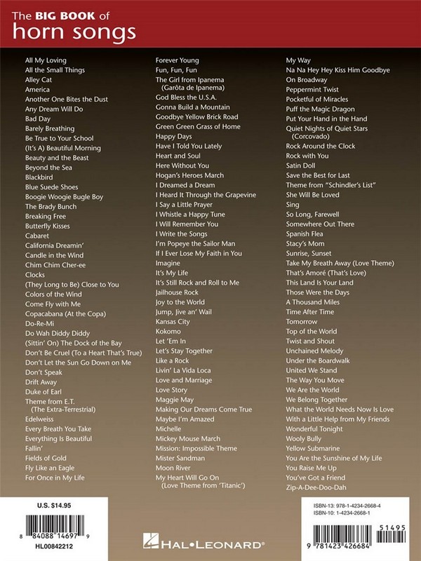 The big Book of Horn Songs: