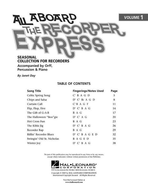 All aboard the Recorder Express (+CD)