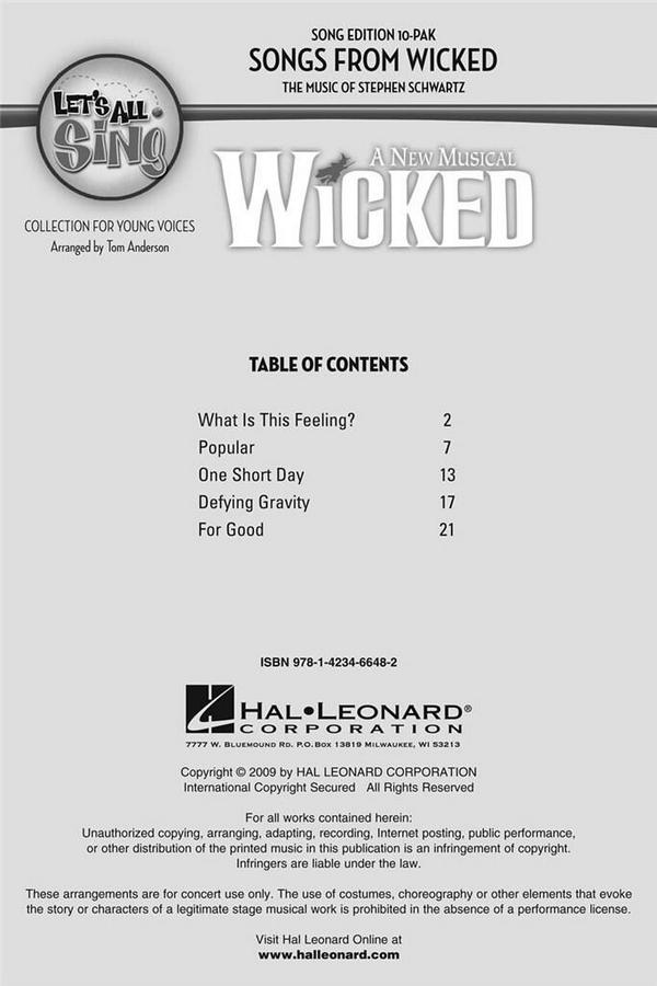 Wicked Showtrax-CD