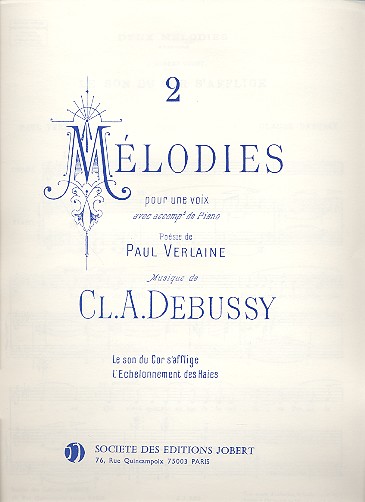 2 Melodies sur des poèmes
