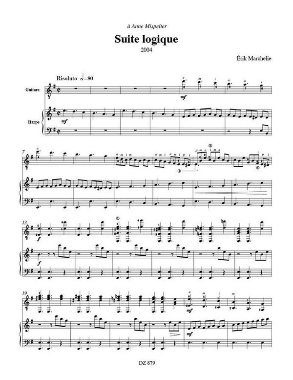 Suite logique pour harpe et guitare
