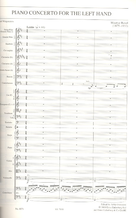 Konzert D-Dur für die linke Hand