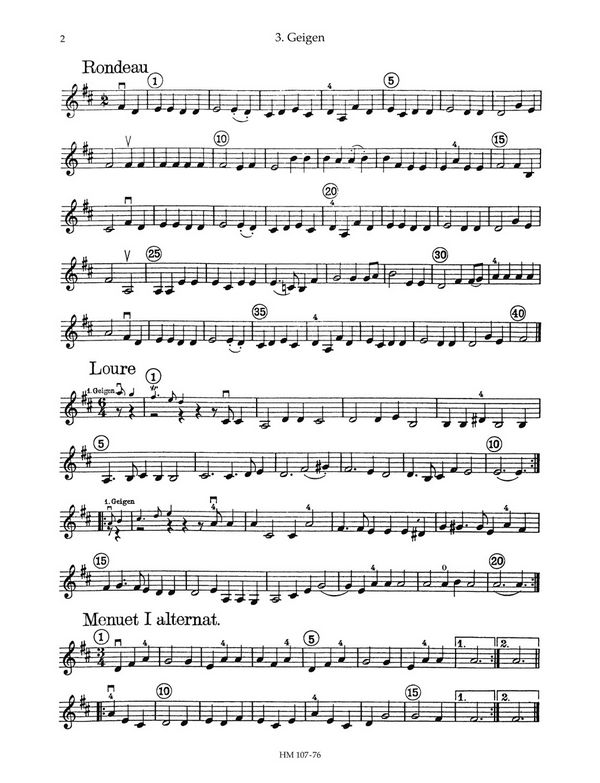 Kleine Suite D-Dur für 2 Violinen, 2 Violen