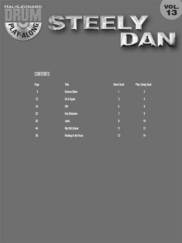 Steely Dan (+CD): Drum Playalong vol.13
