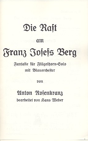 Die Rast am Franz-Josefs-Berg