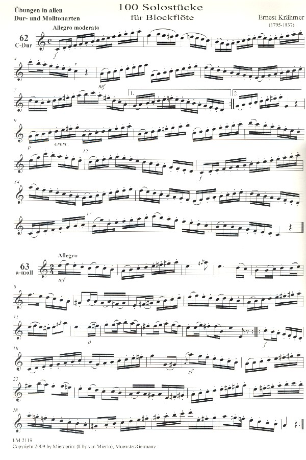 100 Solostücke op.31 Band 2 (Nr.62-100)