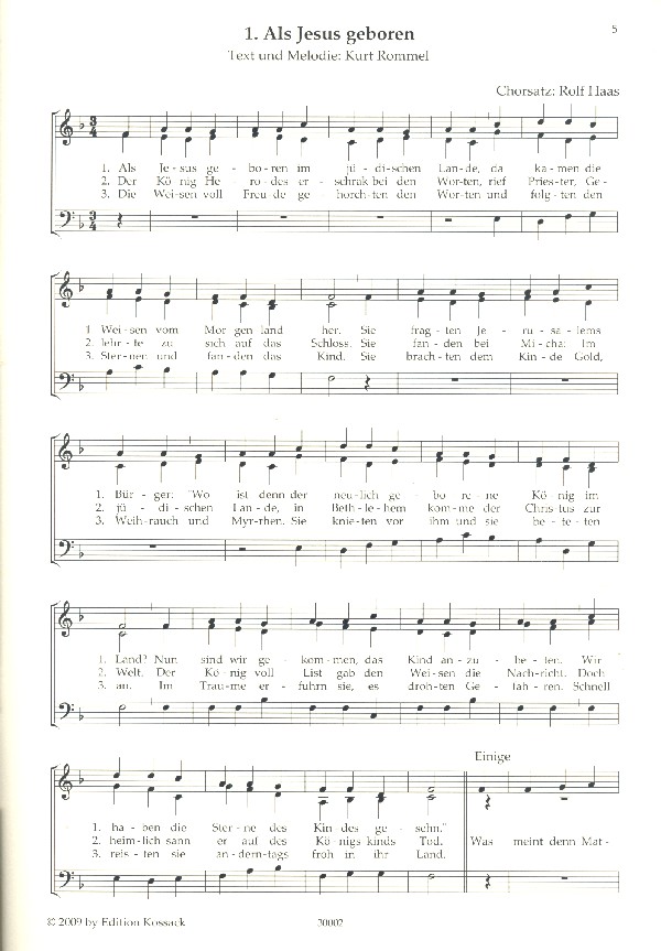 31 geistliche Chorlieder und geistliche