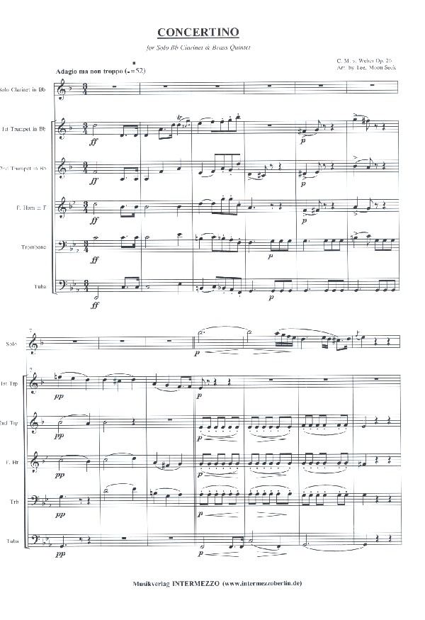 Concertino op.26 für Klarinette