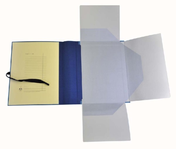 Notenmappe Orchester (28x36,5cm) blau,