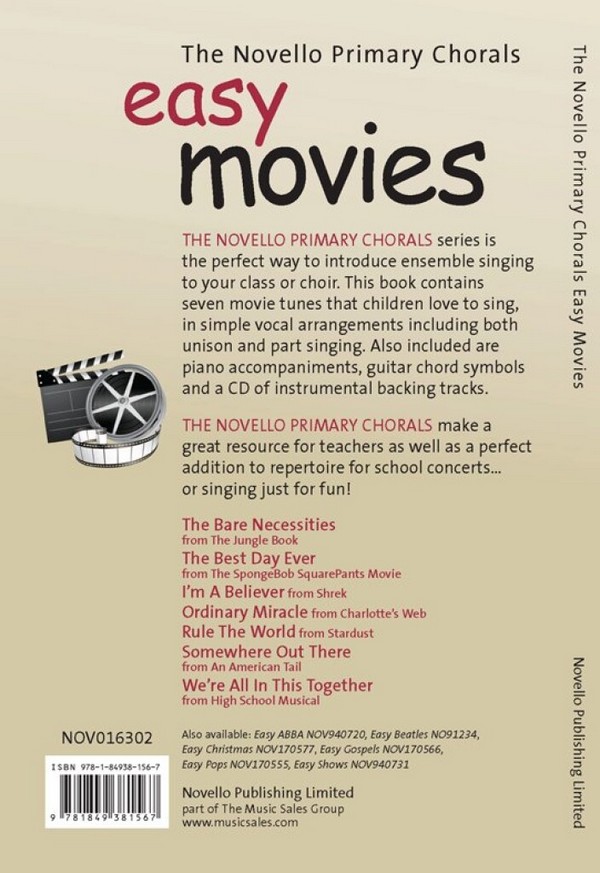 Easy Movies (+CD) for 2-part chorus