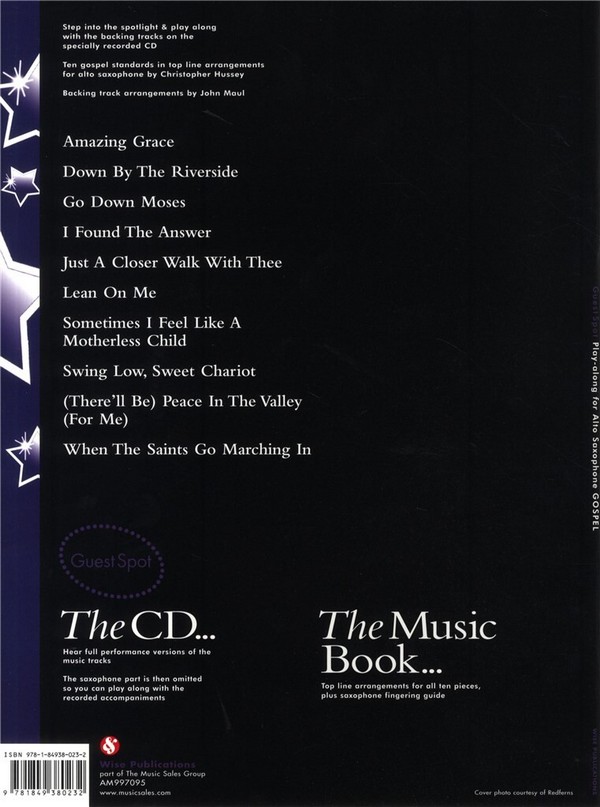 Gospel (+CD): for alto saxophone