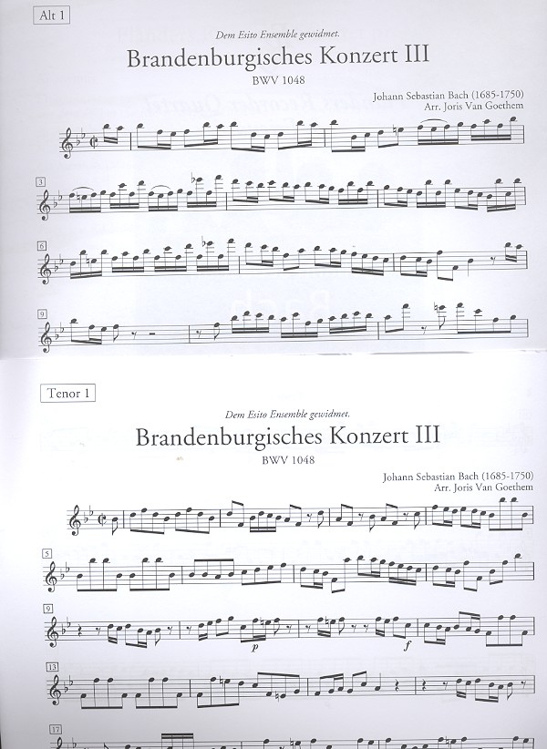 Brandenburgisches Konzert Nr.3 BWV1048 1. Satz