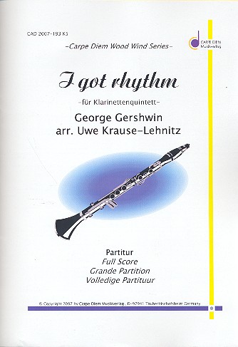 I got Rhythm für 4 Klarinetten