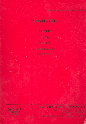 Vespers (1610) (blue cover)