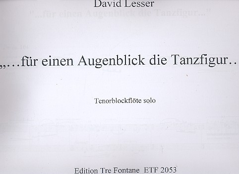 Für einen Augenblick die Tanzfigur