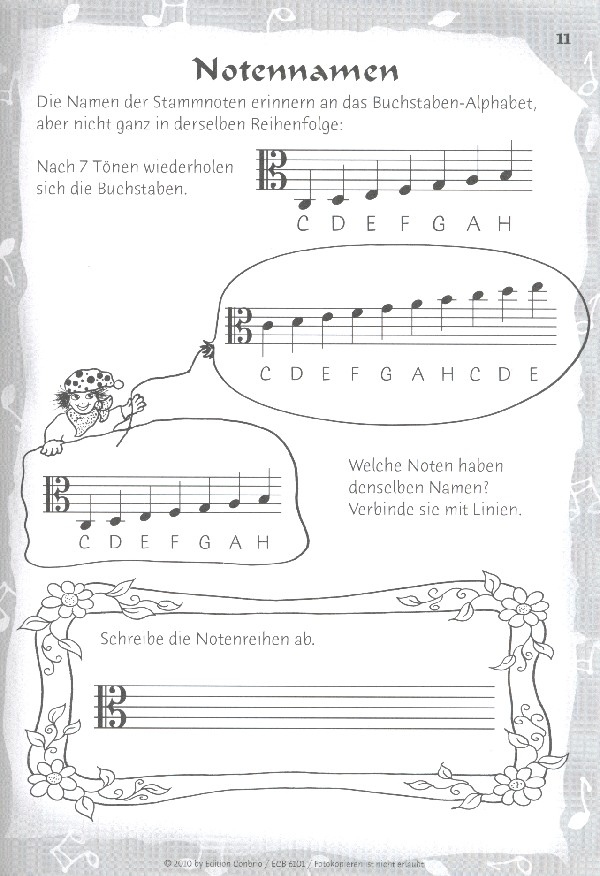 Das magische Notenbuch Bratschenschlüssel