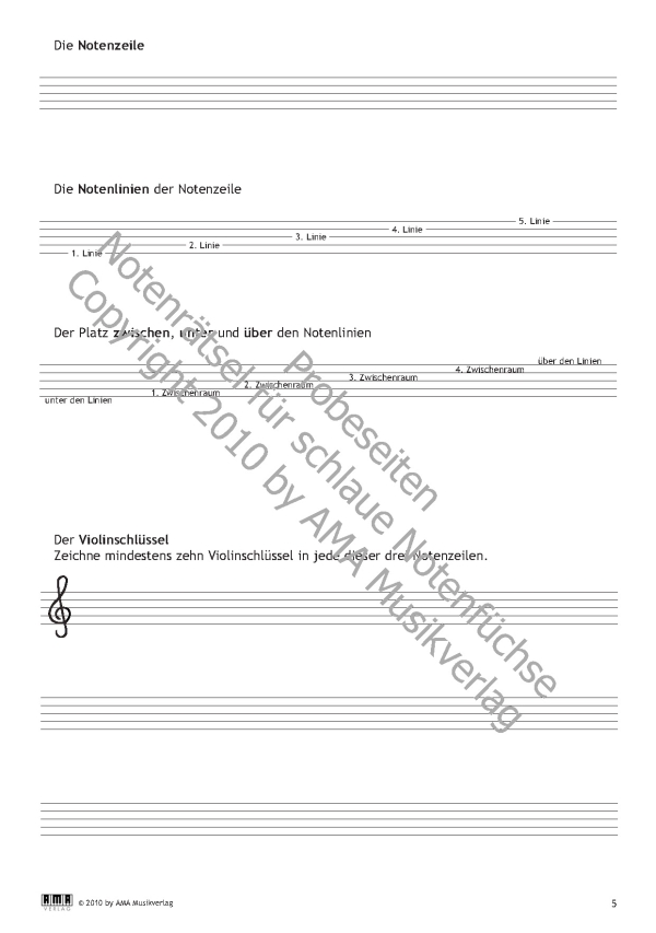Notenrätsel für schlaue Notenfüchse Band 1
