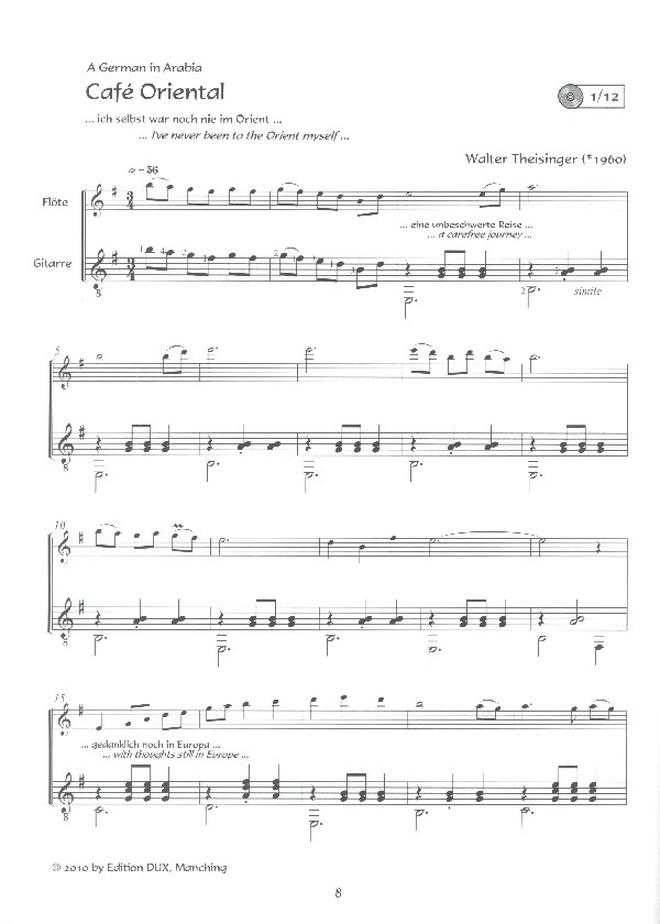 Kissed by a Flute (+CD) für Flöte