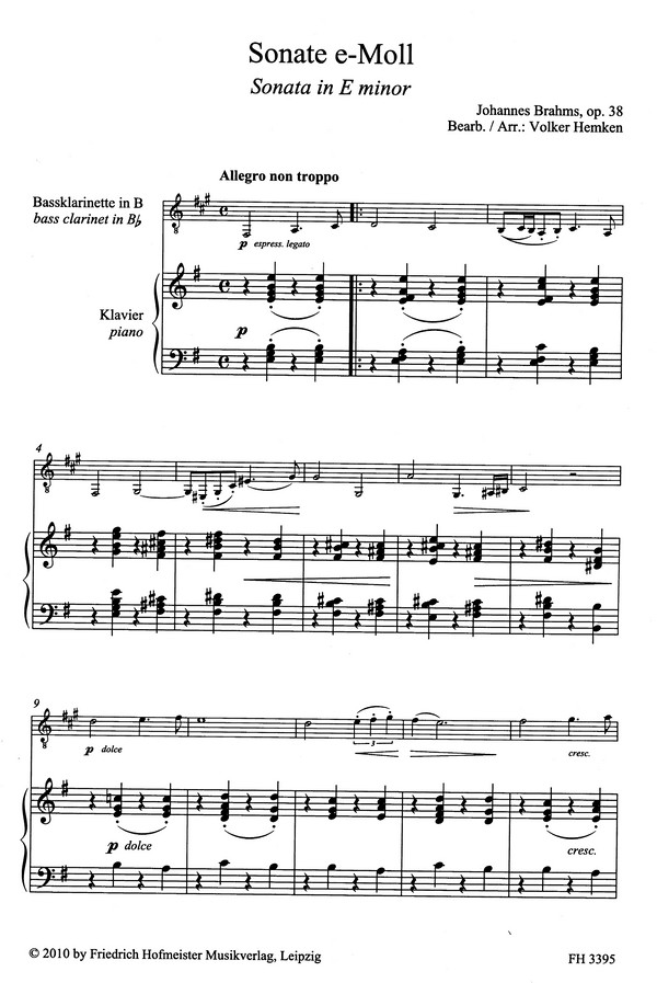 Sonate e-Moll op.38