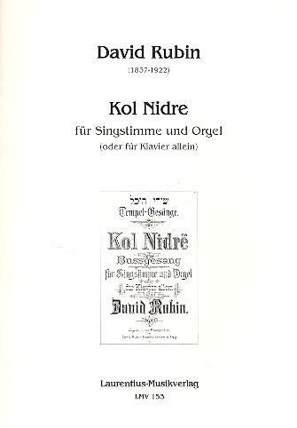 Kol nidre für Gesang und Orgel