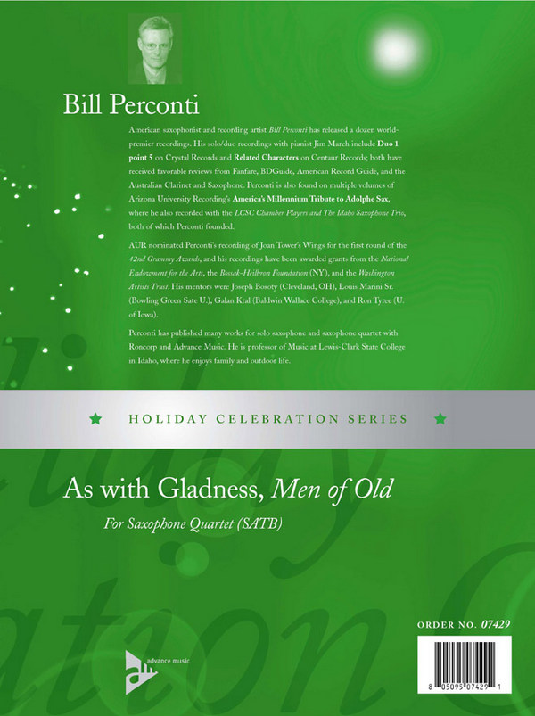 As with Gladness Men of Old