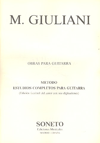 Estudios completos para guitarra