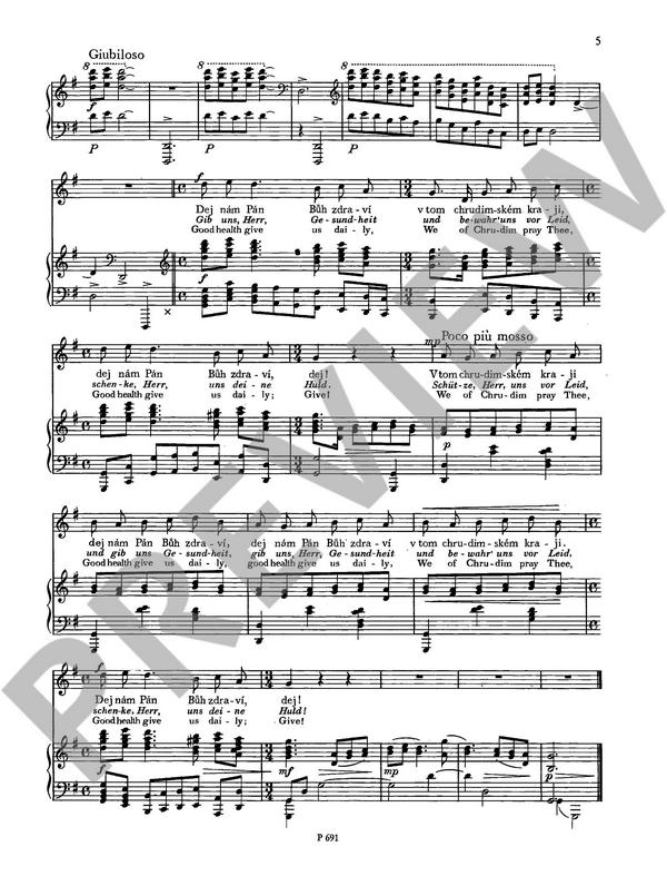 Tschechische und slowakische Volkslieder: