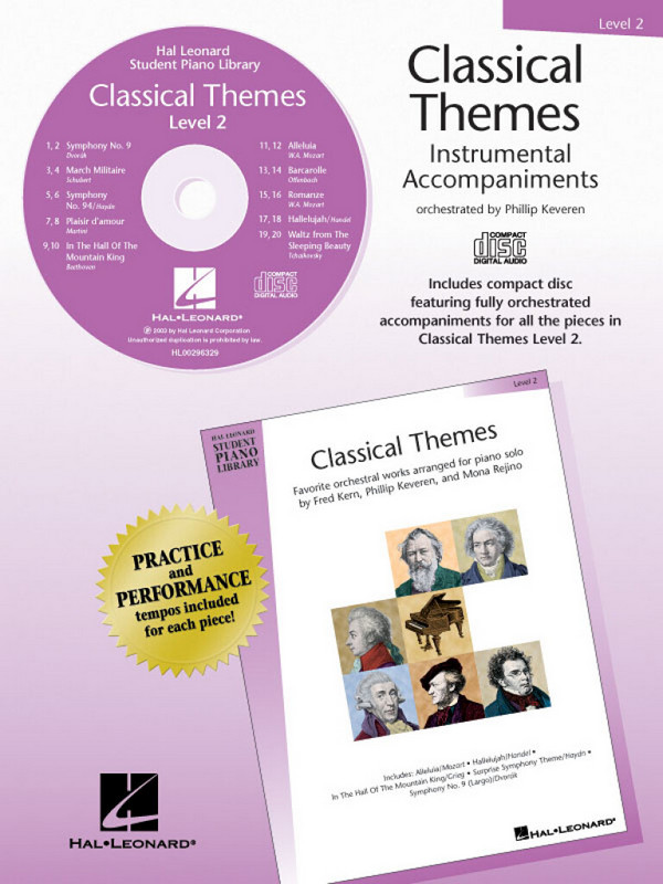 Classical Themes Level 2 for piano CD