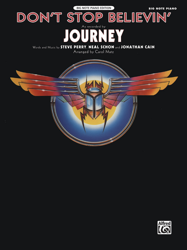 Don't stop Believin': for big note piano