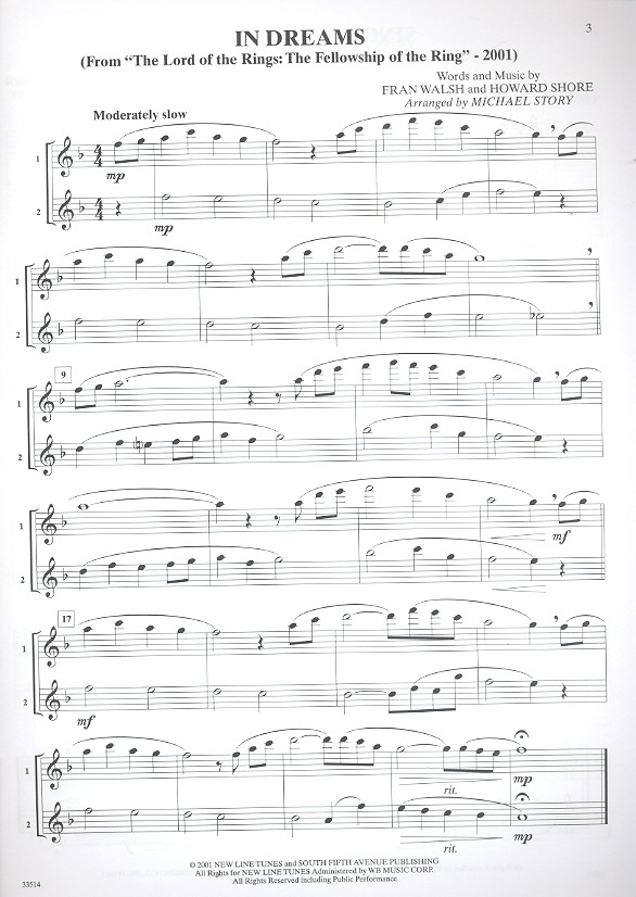 Movie Duets for all: for 2 instruments