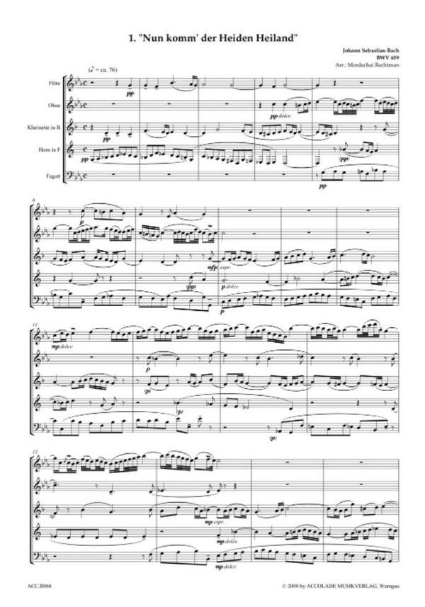 12 Choralvorspiele und Choräle für