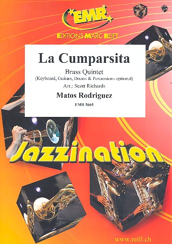 La cumparsita: für 5 Blechbläser (Keyboard,
