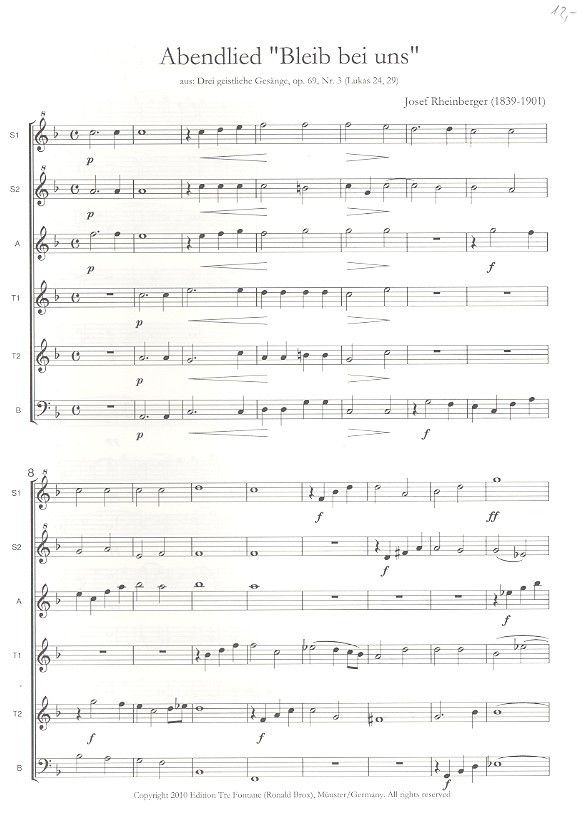 Abendlied (Mane nobiscum) op.69,3