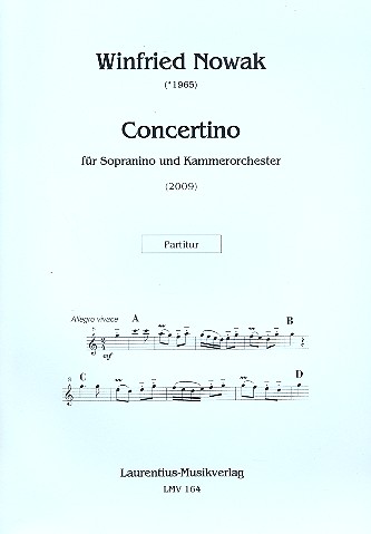 Concertino für Sopraninoblockflöte