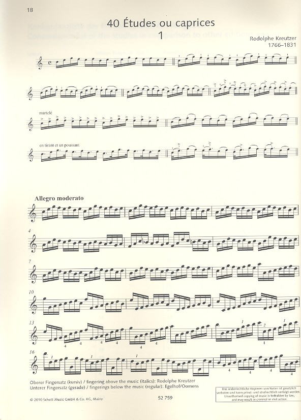 42 Études ou caprices