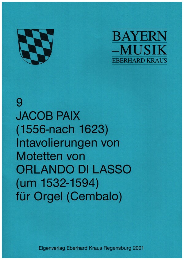 Intavolierungen Motetten von di Lasso