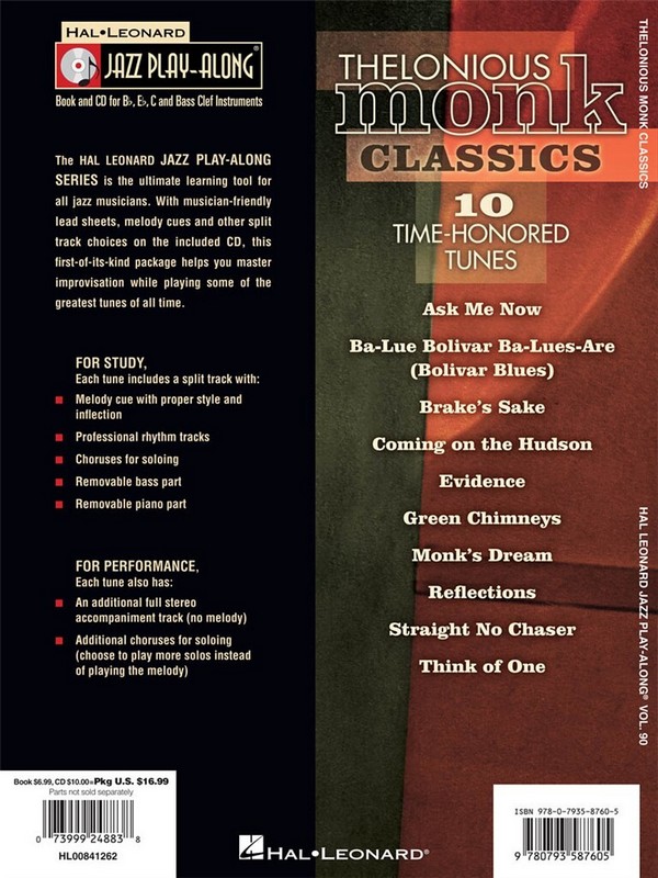Thelonious Monk Classics (+CD): for