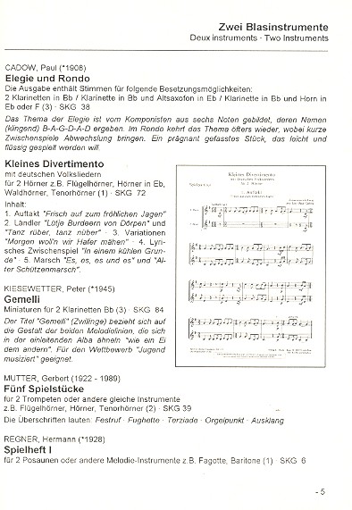 Katalog Kammermusik Bläser Thomi-Berg 2010