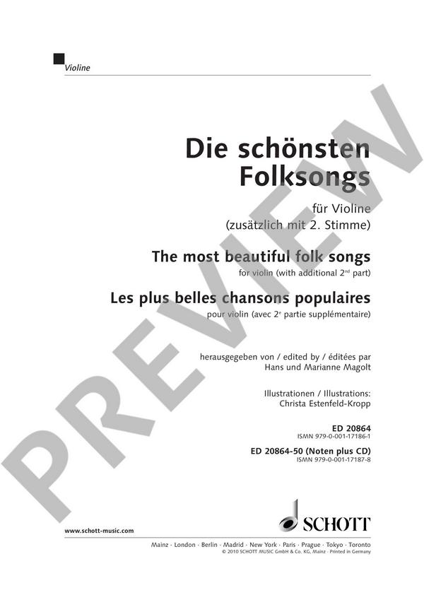 Die schönsten Folksongs