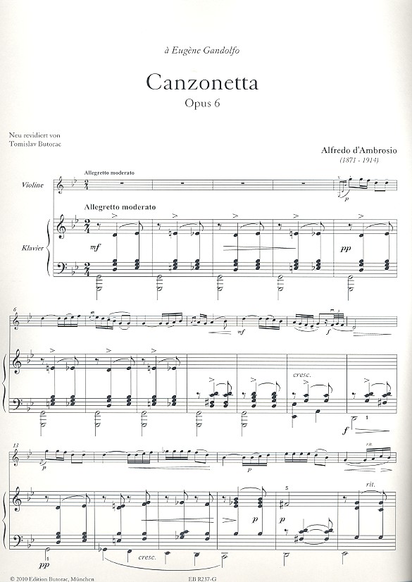 Canzonetta op.6