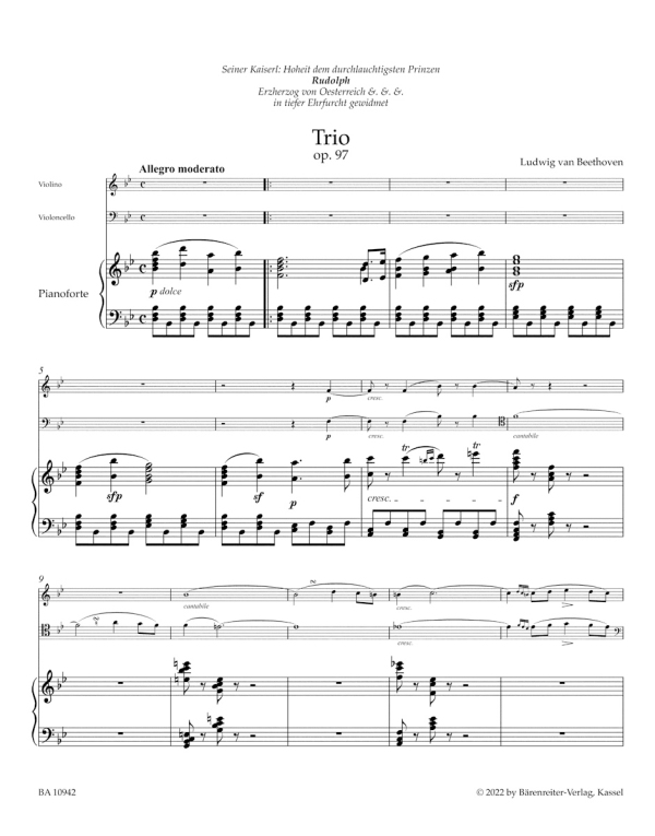  Trio B-Dur op.97