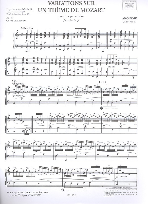 Variations sur un thème de Mozart