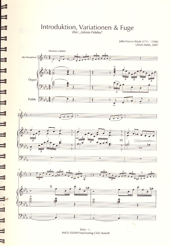 Introduktion, Variationen und Fuge über