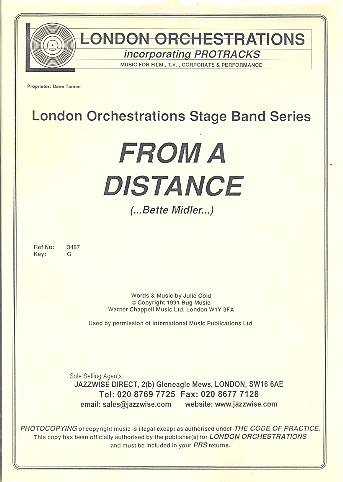 From a Distance: for vocals and jazz ensemble