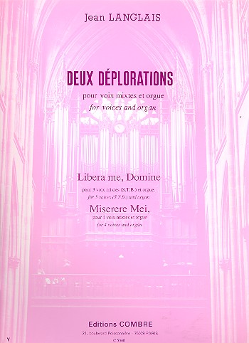 2 Déplorations pour choeur mixte et orgue
