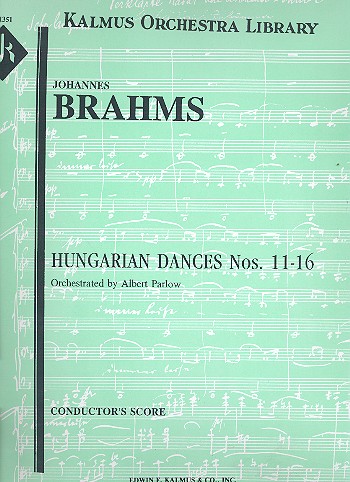 Hungarian Dances nos.11-16 for orchestra