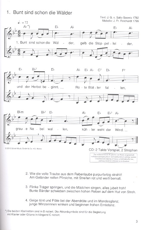 Die schönsten Herbst- und Winterlieder