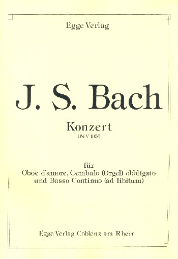Konzert BWV1055 für Oboe d'amore,