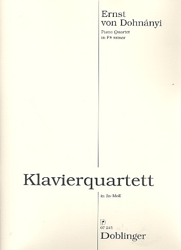 Quartett fis-Moll für Violine, Viola,