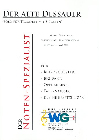 Der alte Dessauer: für Trompete